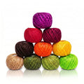 KGS Crochet Thread Cotton Yarn Balls | Size 8 | 10 Balls | 10 Grams Each Ball | Total 100 Grams of Pearl Cotton Thread for Crocheting, Cross Stitch, Needlepoint Hand Embroidery (Fall Foliage) - color: Fall Foliage