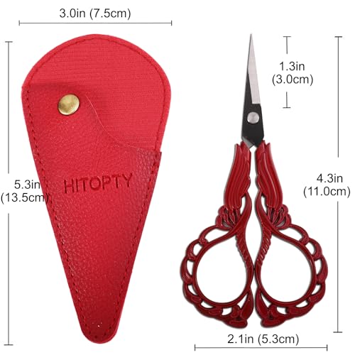 Small Sewing Scissors, Precision Detail Snips with Cover