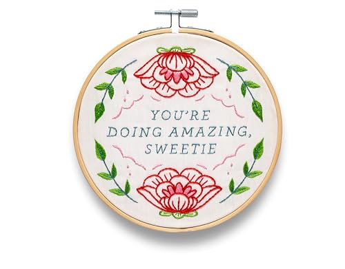 FUNATIC You're Doing Amazing Sweetie Cute Embroidery Kit for Adults - color: You're Doing Amazing