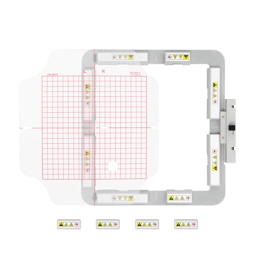 Brewland Magnetic Embroidery Hoop for Janome MC550E MC500E 7.9x7.9in - size: 7.9"x7.9"(200x200mm)-JA412MK
