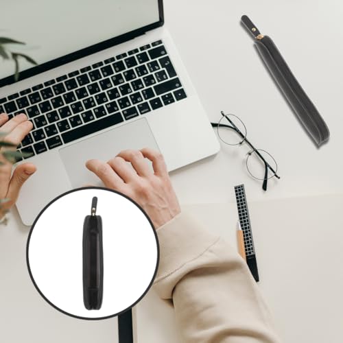 Insulin Pen Cooler Travel Case: Small Insulin Pen Organizer Storage Bag Portable PU Leathe Pouch for Pencil Other Diabetic Medication Supplies Black