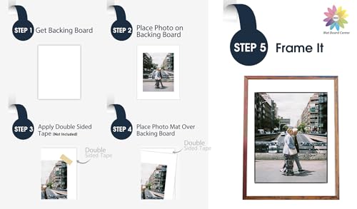 Mat Board Center 20x24 Backing Boards, 10 Pack White Backboards for Frames - size: 20x24