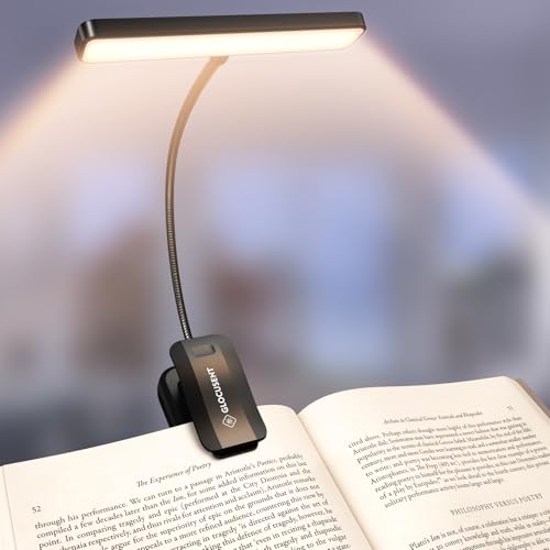 Glocusent 26 LED Reading Lights for Books in Bed, Ideal Gifts for Reader - color: Black