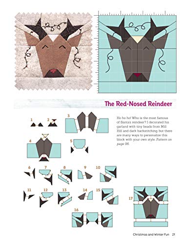 Sewing Scrap Blocks with Character (Landauer) 60 Fresh, Modern Patchwork Patterns for Quilters - Step-by-Step Instructions for Baby Dragons, Raccoons, Elephants, Lions, Bunnies, Foxes, and More