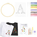 Topapfo Alphabet Letter A Stick and Stitch Embroidery Stabilizers, Name Embroidery Patterns Kit for Beginners Adults Water Solute for Cothing T-Shirt Jeans Tote Bags Crafts - color: A kit