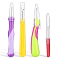 Seam Ripper Tools Set, 4Pcs Needle and Thread Seam Ripper Convenient Professional Thread Cutter Stitch Remover Tool for Hand Sewing Crafting Embroidery Knitting (Colorful)