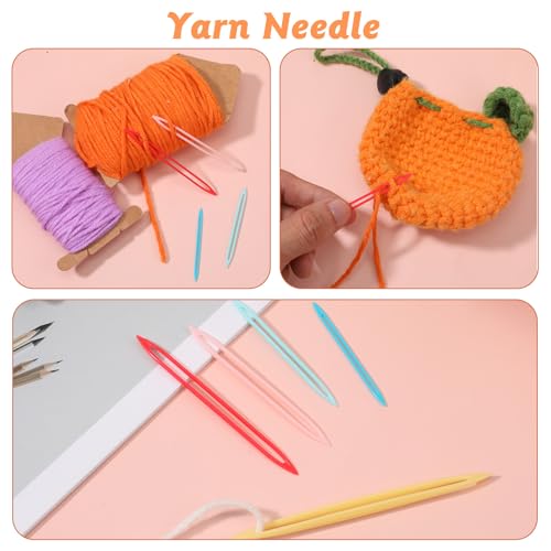 20PCS Large Eye Sewing Needles Kit Large-Eye Blunt Needles for Knitting