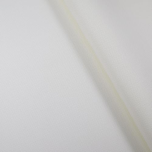 KCS 4/6 pc of 12" x 18" 30cmx45cm 16CT Counted Cotton Aida Cloth Cross Stitch Fabric (Antique White+Black, 4 pc) - color: Antique White+black, size: 4 pc