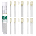 FTEVEN 30PCS Cross Stitch Needles, Size 28 Embroidery Needles Large Eye - size: golden 1.2in
