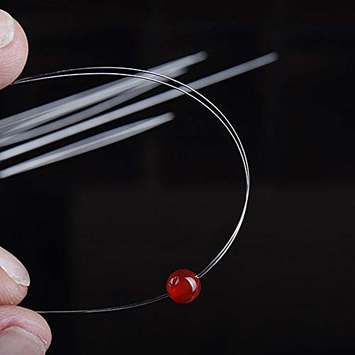 32 Pieces Collapsible Beading Needles, Assorted Size Big Eye Beads Needles Seed Beads Needles Long Straight Embroidery Needles with Needle Bottle for Jewelry Making (5 Size)