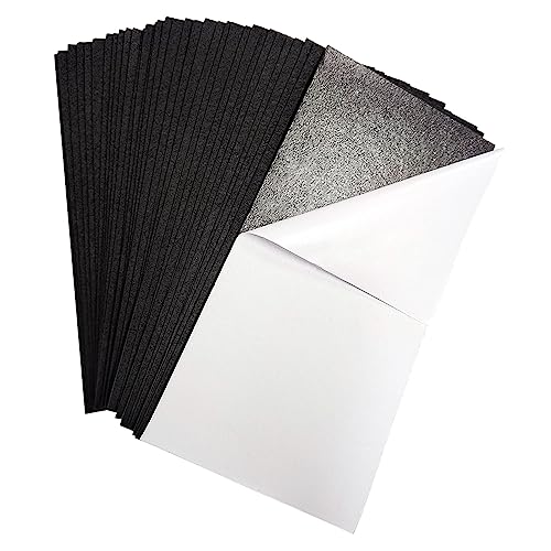 Jtnohx Self Adhesive Felt Sheets Adhesive Backed Felt Fabric Black 33Pcs - color: Black