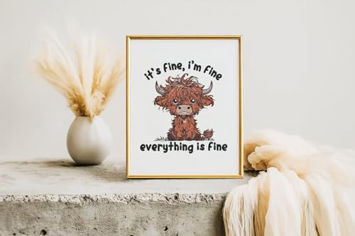 HKLIOPU Stamped Cross Stitch Kits - Highland Cow Embroidery Starter Kit for Adult Beginners, 11CT Needlepoint Cross-Stitch Patterns Dimensions Kit Arts and Crafts 11.8x11.8 inch - color: USL-147