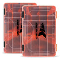 KastKing Utility Tackle Boxes, 3600 and 3700 Fishing Tackle Trays - color: Orange Camouflage, size: 3600(2Pack)