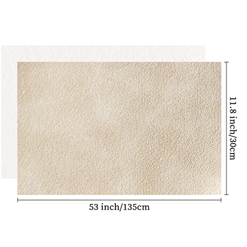Beige Pink Soft Faux Suede Fabric 30x135cm Synthetic Faux Leather Frosted Leatherette for Backpacks Handbags Sewing Crafts - color: Beige