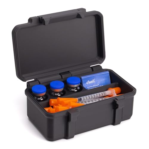 Peptide Case for 10ml Vials with Syringe and Skin Wipe Storage