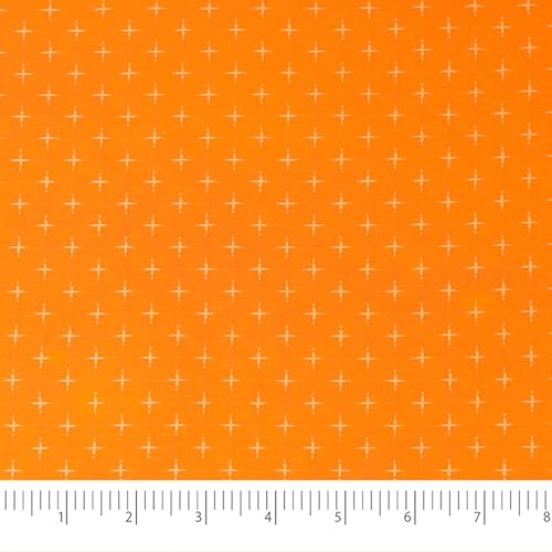 Singer Fabric, 100% Cotton, Embroidery Fabric, Cut by The Yard, Orange - color: Orange