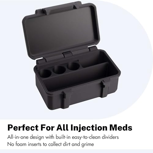 Peptide Case for 10ml Vials with Syringe and Skin Wipe Storage