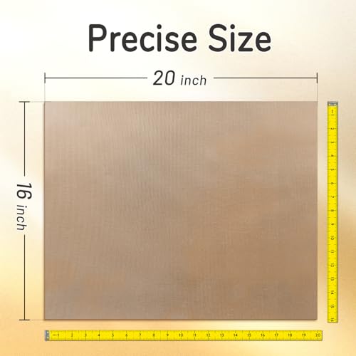 TransOurDream PTFE Teflon Sheets, 16 x 20, 20 Pack - color: Teflon Sheets, size: 20 Sheets