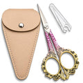 Sewing Embroidery Scissors, Sharp Tip Crochet Shears - color: Pink
