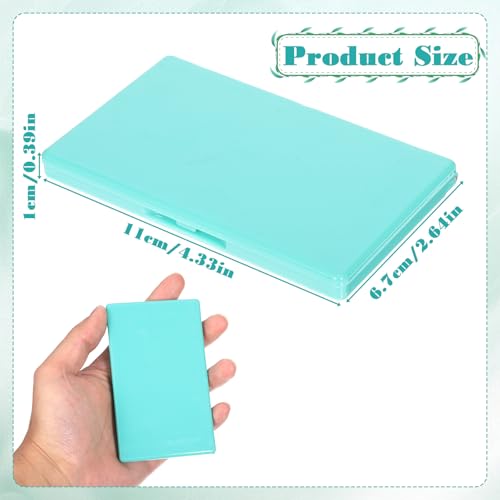 Magnetic Needle Holder, Magnetic Needle Case Rectangle Needles Tin Portable Sewing Needles Box for Pin Holders Organizer (Light Green)