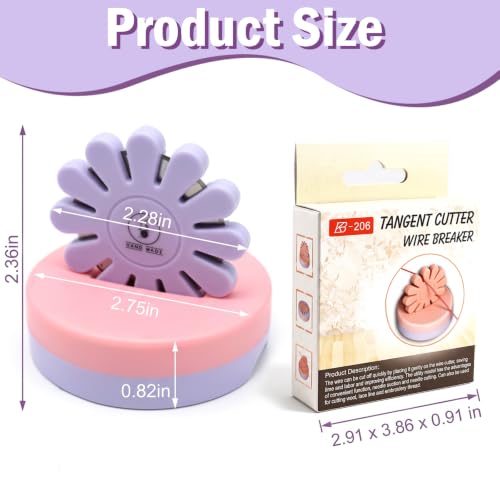 Sizobi Purple Magnetic Pin Holder with Thread Cutter, Blade Saver - color: Purple Cutter