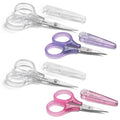 PAFASON Small Travel Embroidery Craft Scissors Set Straight Curved Tip - style: Modern