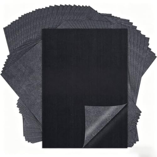 Carbon Paper for Tracing Transfer Paper, 30 Pcs Black Graphite Copy Paper - color: Black, size: 8.3" x 11.8" (30 Sheet)