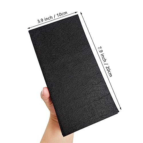Jtnohx Self Adhesive Felt Sheets Adhesive Backed Felt Fabric Black 33Pcs - color: Black