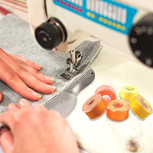 36 Pcs Bobbins and Sewing Threads Prewound Bobbin Thread with Storage Plastic Case Assorted Colors Sewing Thread Set for Brother Babylock Singer Janome Embroidery and Sewing Machine Polyester Thread