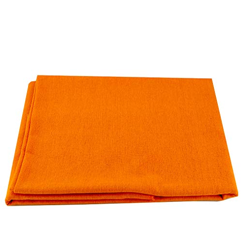 Rose Flavor Pre-Cut Quilting Linen Fabric,Craft Cloth,DIY for Sewing Crafting 60" by 1 Yard(Orange) - color: Orange