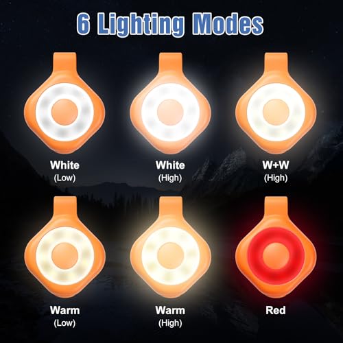 Rechargeable Nurse Lights Clip On for Night Shift, Badge Light - color: F-Orange