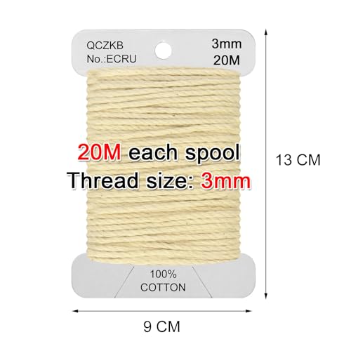 Classic Crochet Thread Yarn 100% Pure Cotton Thread,Col No: Ecru,Beige - color: Beige
