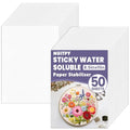 50 Sheets 8.5in x 11in Water Soluble Stabilizer for Embroidery - size: 8.5in x 11in-50 Sheets