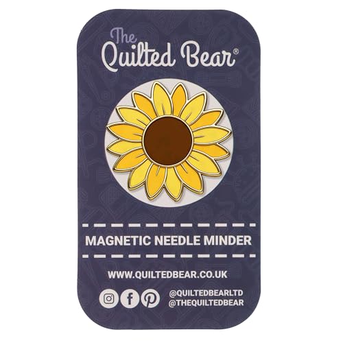The Quilted Bear Magnetic Needle Minder, Small, Sunflower - color: Sunflower