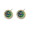 2Pack Magnetic Needle Minder for Embroidery, Cute Enamel Cat