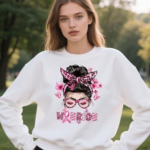 Dtf Transfers Ready to Press - 20Pcs Breast Cancer Awareness Iron on Transfers for Tshirts, Pink Ribbon Iron on Decals Patches, Power Hope Fight Heat Transfer Stickers for DIY Clothing Bags - color: Breast Cancer Awareness578