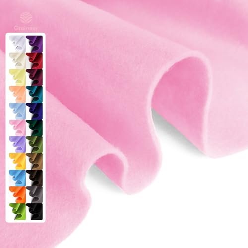 Baby Pink Soft Felt Sheet, 36" x 36", 1.6mm Thick Acrylic Felt Fabric - color: Baby Pink, size: 36 inch x 36 inch