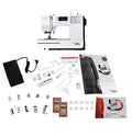 Bernette B38 Swiss Design Computerized Sewing Machine | 394 Stitches, LCD Display, Extension Table, 8 Presser Feet | Bobbins, Needles, Threader, Foot Pedal, Seam Ripper, Screwdriver, Spool Caps