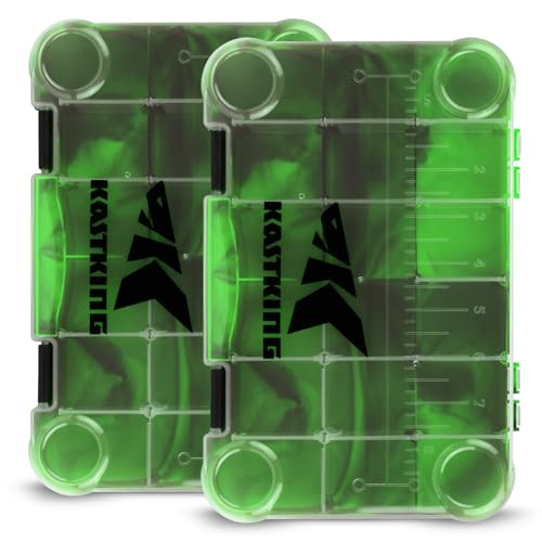 KastKing Utility Tackle Boxes, 3600 and 3700 Fishing Tackle Trays - color: Green Camouflage, size: 3600(2Pack)