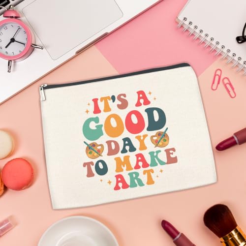 Art Gifts Makeup Bag for Women Artists Teacher Arts Lover Painter - color: Multicolor F