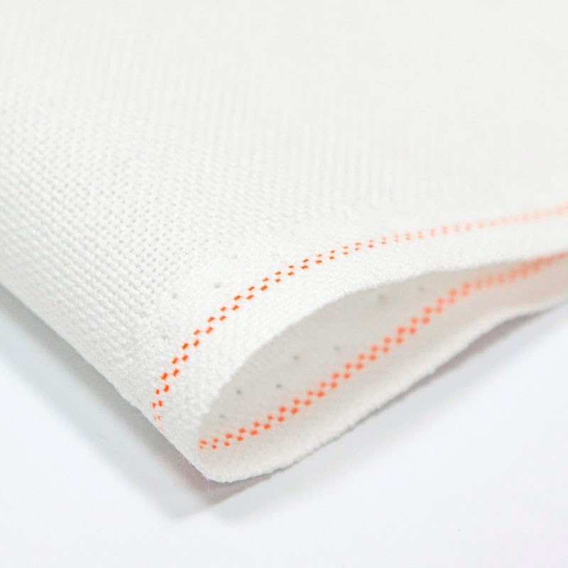 Zweigart Bellana 20 Count Cross Stitch Fabric – Snow White (100) – 27.5" x 39" – Premium Evenweave Fabric for Embroidery Projects - color: Snow White (100), size: 27.5" x 39"