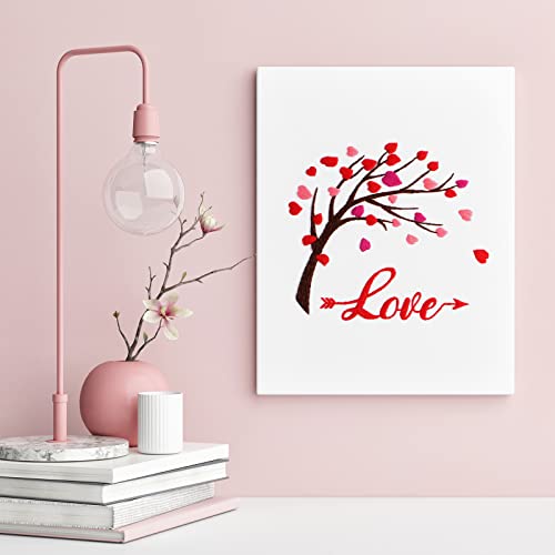 Louise Maelys Love Heart Tree Embroidery Kit for Adults, Romantic DIY Craft - color: kit-5