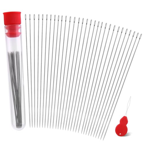 Beading Needles for Seed Beads Big Eye Beading Needles for Jewelry Making - size: 30 Pcs