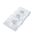 RDS HANKYTEX Cotton Embroidery Ladies' Handkerchiefs Lace Set of 6 - style: 9