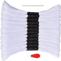 White Embroidery Floss, Embroidery Thread 12 skeins - color: 12 white, size: 12skeins