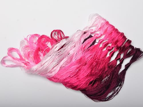 100% Mulberry Silk Embroidery Thread 10 Colors 110m Each (25) - color: 25