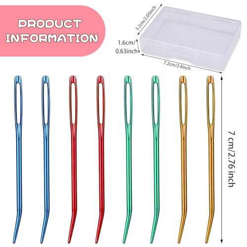 UOOU Yarn Needle, 8 Pcs Tapestry Needles for Yarn, Darning Needles