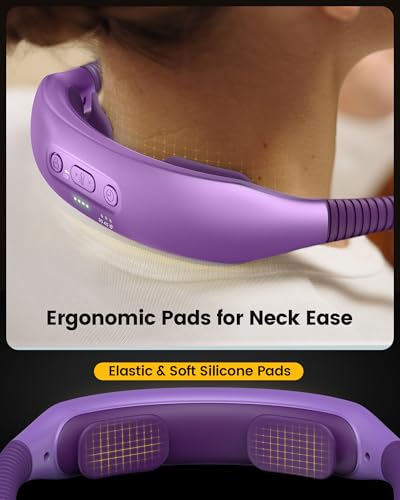 Glocusent Neck Light with Timer, 100 Hours Book Light for Bedtime Reading - color: Purple