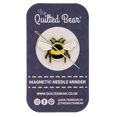 The Quilted Bear Magnetic Needle Minder, Small, Bee - color: Bee