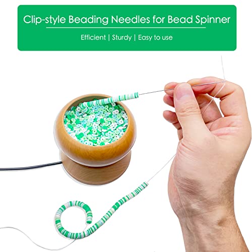 Xmada 4-Pack Clip-Style Beading Needles - 6.7 inches, 0.7mm Diameter, Efficient & Sturdy for Jewelry Making (4-Curved) - style: 4-Curved/0.7mm